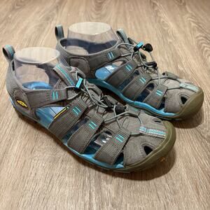 Keen Clearwater CNX Waterproof Hiking Sandals Gray Blue Size 9